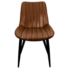 Kit 3 Cadeiras Chicago Poltrona Estofada Tainá Pu Vintage Ret