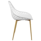 Kit 3 Cadeiras Cleo Cloe Clarice Web Jardim Assento Polipropi