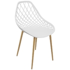 Kit 3 Cadeiras Cleo Cloe Clarice Web Jardim Assento Polipropi