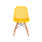 Kit 3 Cadeiras Colméia Amarela