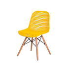 Kit 3 Cadeiras Colméia Amarela