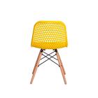 Kit 3 Cadeiras Colméia Amarela