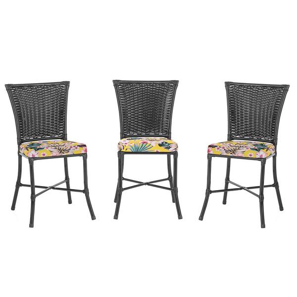 Kit 3 Cadeiras Cozinha Sala De Jantar Varanda Em Alumínio E E