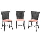 Kit 3 Cadeiras Cozinha Sala De Jantar Varanda Em Alumínio E E