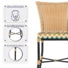 Kit 3 Cadeiras Cozinha Sala De Jantar Varanda Em Alumínio E E