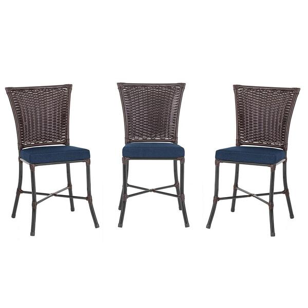 Kit 3 Cadeiras Cozinha Sala De Jantar Varanda Em Alumínio E E