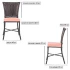 Kit 3 Cadeiras Cozinha Sala De Jantar Varanda Em Alumínio E E