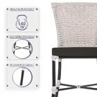 Kit 3 Cadeiras Cozinha Sala De Jantar Varanda Em Alumínio E E