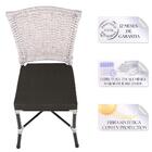 Kit 3 Cadeiras Cozinha Sala De Jantar Varanda Em Alumínio E E