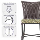 Kit 3 Cadeiras Cozinha Sala De Jantar Varanda Em Alumínio E E