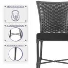 Kit 3 Cadeiras Cozinha Sala De Jantar Varanda Em Alumínio E E