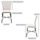 Kit 3 Cadeiras Cozinha Sala De Jantar Varanda Em Alumínio E E