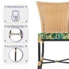 Kit 3 Cadeiras Cozinha Sala De Jantar Varanda Em Alumínio E E