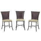 Kit 3 Cadeiras Cozinha Sala De Jantar Varanda Em Alumínio E E