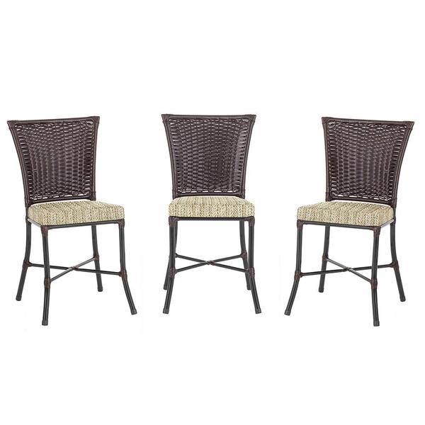 Kit 3 Cadeiras Cozinha Sala De Jantar Varanda Em Alumínio E E