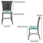 Kit 3 Cadeiras Cozinha Sala De Jantar Varanda Em Alumínio E E