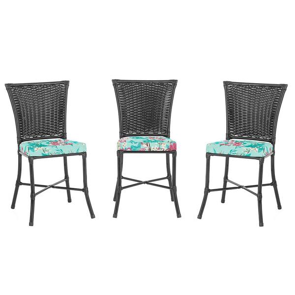 Kit 3 Cadeiras Cozinha Sala De Jantar Varanda Em Alumínio E E