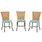 Kit 3 Cadeiras Cozinha Sala De Jantar Varanda Em Alumínio E E