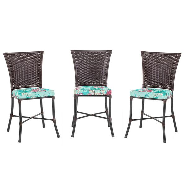 Kit 3 Cadeiras Cozinha Sala De Jantar Varanda Em Alumínio E E