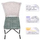 Kit 3 Cadeiras Cozinha Sala De Jantar Varanda Em Alumínio E E