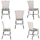 Kit 3 Cadeiras Cozinha Sala De Jantar Varanda Em Alumínio E E