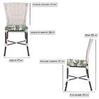 Kit 3 Cadeiras Cozinha Sala De Jantar Varanda Em Alumínio E E