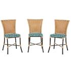 Kit 3 Cadeiras Cozinha Sala De Jantar Varanda Em Alumínio E E