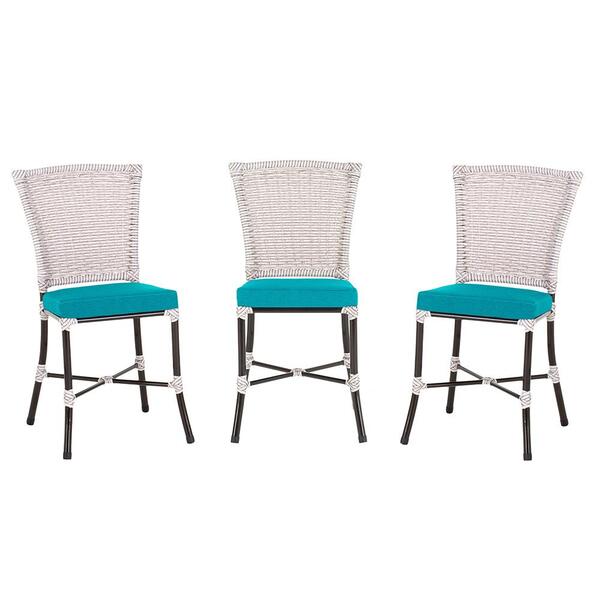 Kit 3 Cadeiras Cozinha Sala De Jantar Varanda Em Alumínio E E