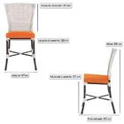 Kit 3 Cadeiras Cozinha Sala De Jantar Varanda Em Alumínio E E