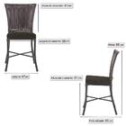 Kit 3 Cadeiras Cozinha Sala De Jantar Varanda Em Alumínio E E