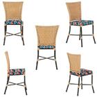 Kit 3 Cadeiras Cozinha Sala De Jantar Varanda Em Alumínio E E