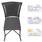 Kit 3 Cadeiras Cozinha Sala De Jantar Varanda Em Alumínio E E