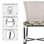 Kit 3 Cadeiras Cozinha Sala De Jantar Varanda Em Alumínio E E