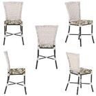 Kit 3 Cadeiras Cozinha Sala De Jantar Varanda Em Alumínio E E
