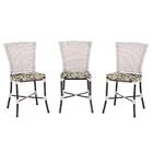 Kit 3 Cadeiras Cozinha Sala De Jantar Varanda Em Alumínio E E