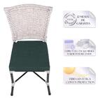 Kit 3 Cadeiras Cozinha Sala De Jantar Varanda Em Alumínio E E