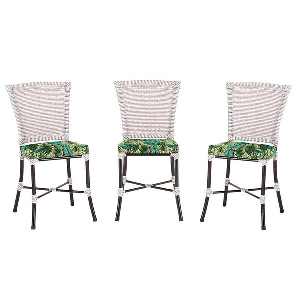 Kit 3 Cadeiras Cozinha Sala De Jantar Varanda Em Alumínio E E