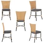 Kit 3 Cadeiras Cozinha Sala De Jantar Varanda Em Alumínio E E