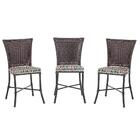 Kit 3 Cadeiras Cozinha Sala De Jantar Varanda Em Alumínio E E