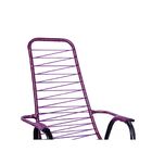 Kit 3 Cadeiras De Área E Varanda Reforçada De Fio Lilás Fortm