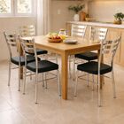 Kit 3 Cadeiras De Cozinha Com Reforço Cromada Assento Grosso