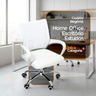 Kit 3 Cadeiras De Escritório Begonia Mesh Ergonômico Branco