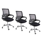 Kit 3 Cadeiras De Escritorio Begonia Tela Mesh Ergonomico - P