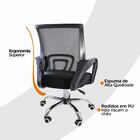 Kit 3 Cadeiras De Escritorio Begonia Tela Mesh Ergonomico - P