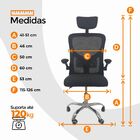 Kit 3 Cadeiras De Escritório Diretor Oficial Vegas Com Apoio