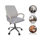 Kit 3 Cadeiras De Escritório Esteirinha Mesh Ergonômica - Bra