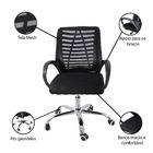 Kit 3 Cadeiras De Escritorio Esteirinha Mesh Ergonomica - Pre