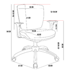 Kit 3 Cadeiras De Escritório Executiva Office Giratória Croma