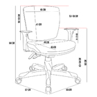 Kit 3 Cadeiras De Escritório Executiva Office Giratória Preto