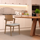 Kit 3 Cadeiras De Jantar Encosto Laminado Demetra Poliéster O